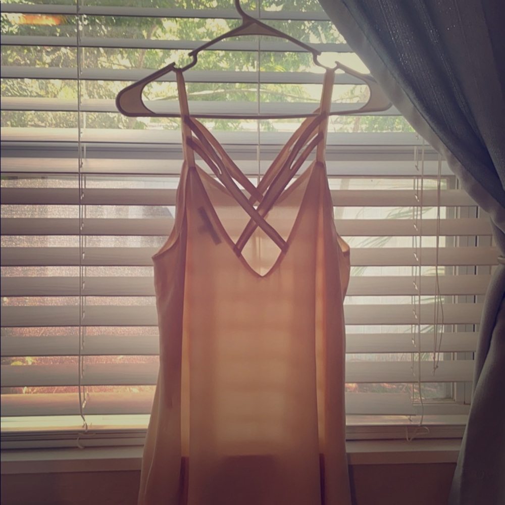 Pink straps blouse